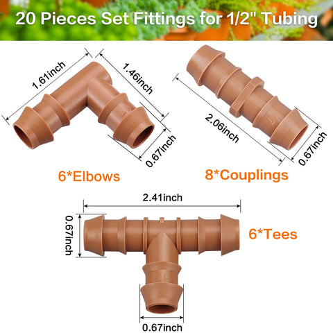 iRunning 6 tees enable versatile branching for efficient drip layouts