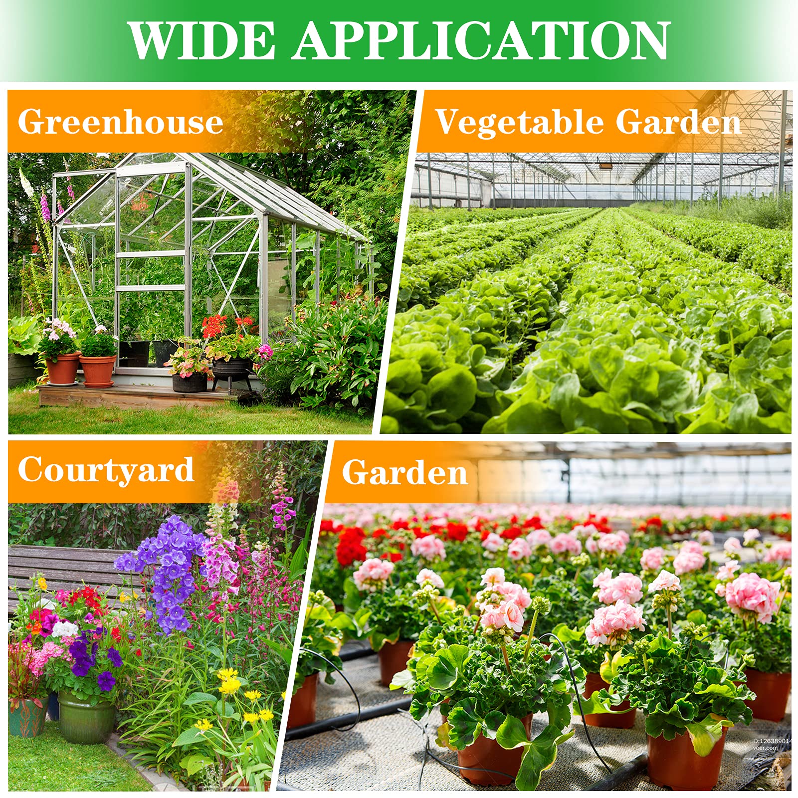 iRunning fittings suit gardens greenhouses lawns and patios for efficient watering