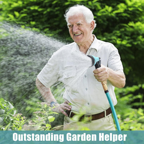 ISDVBUY lightweight hose reduces arm fatigue while gardening.