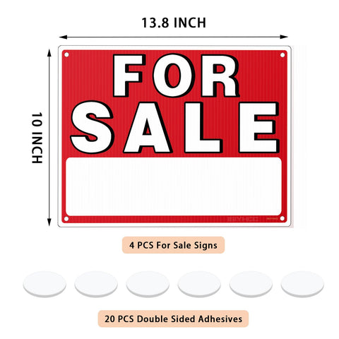 ISIYHCC for sale sign car 14x10 double-sided boosts exposure on both sides.