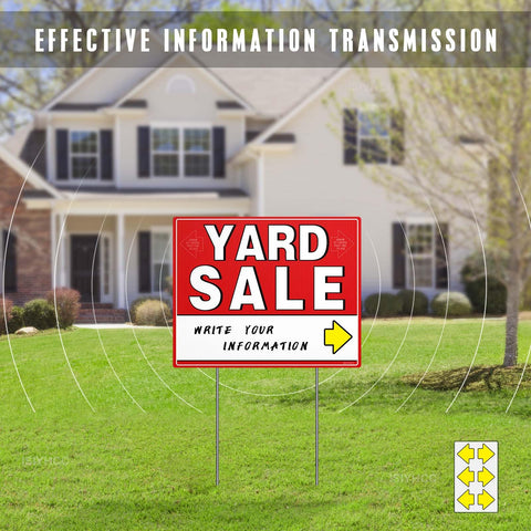 ISYHCC weatherproof yard sale sign resists wind and rain for long-lasting use.