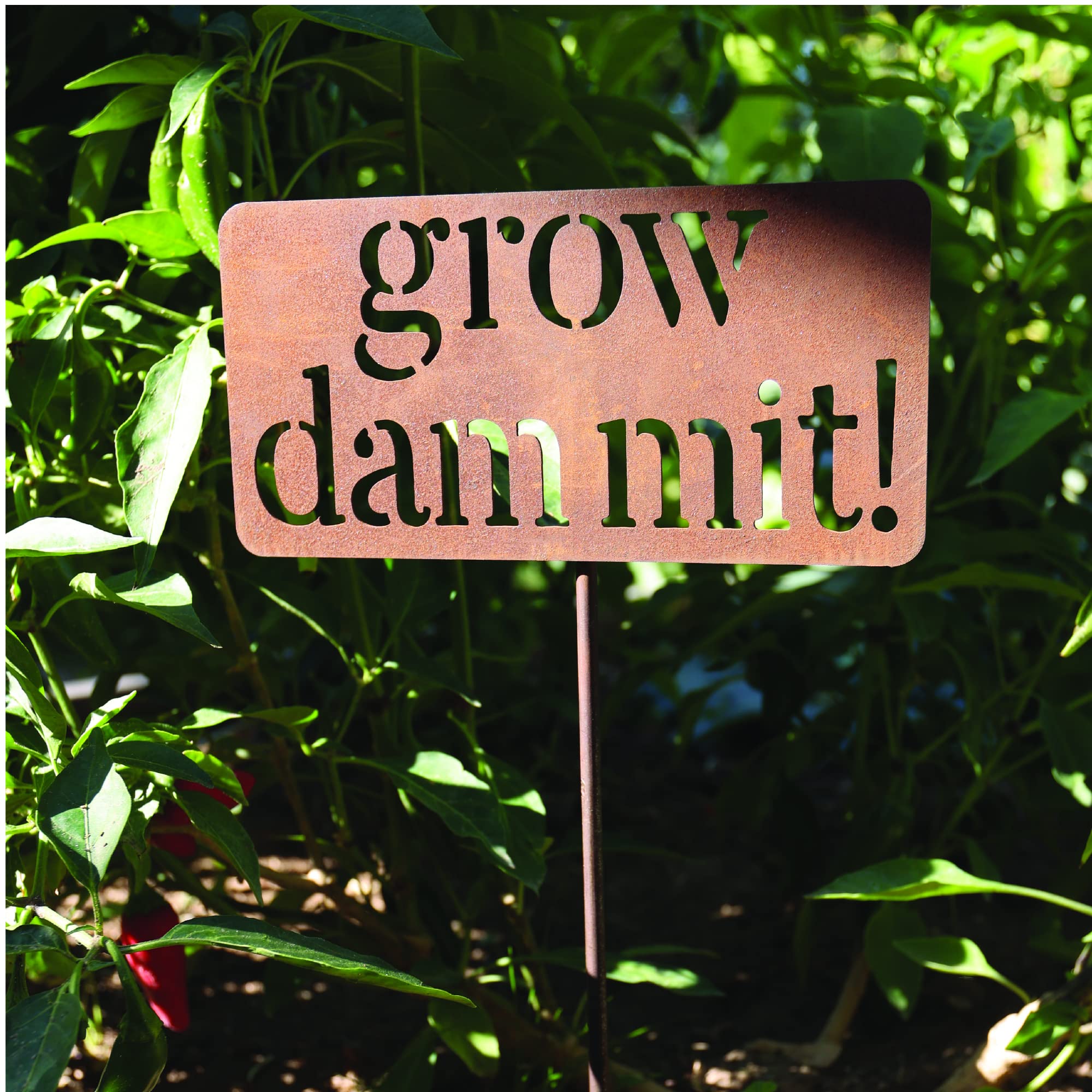 Island Genius gift-ready garden sign for plant-loving friends.