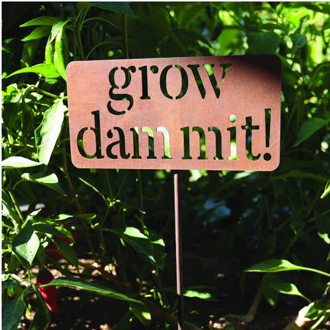 Island Genius gift-ready garden sign for plant-loving friends.