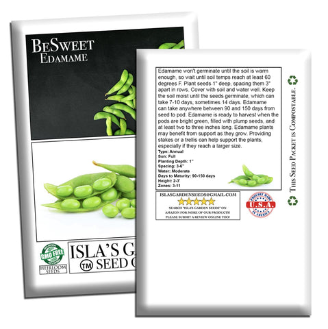 Full sun supports healthy BeSweet edamame foliage and pods.
