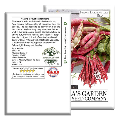 Isla's Garden Seeds dry beans store well for long-term use.