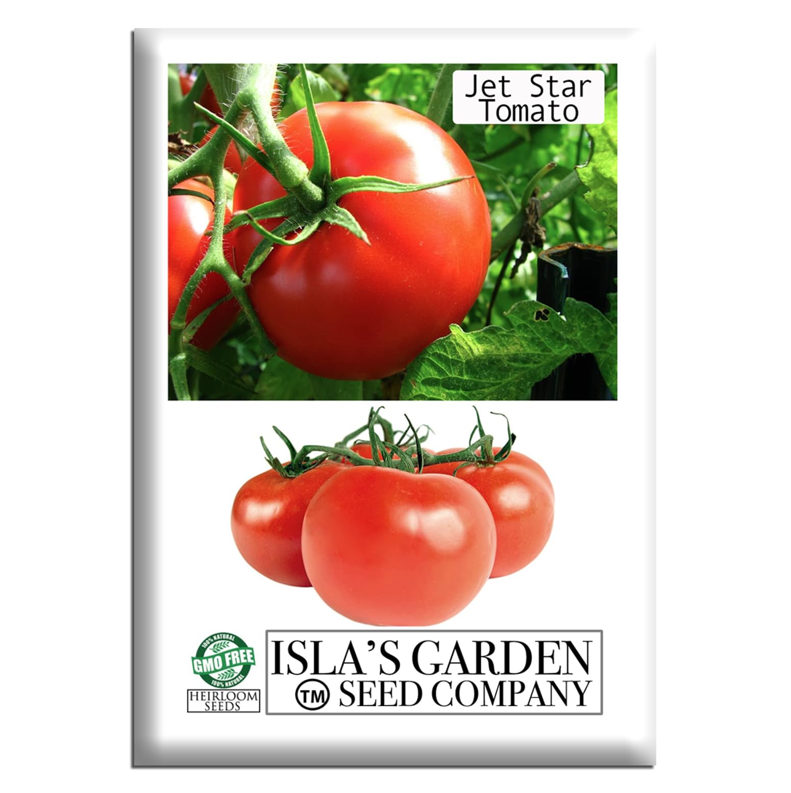 Isla's Garden Seeds Jet Star seeds packaging ready for home gardening