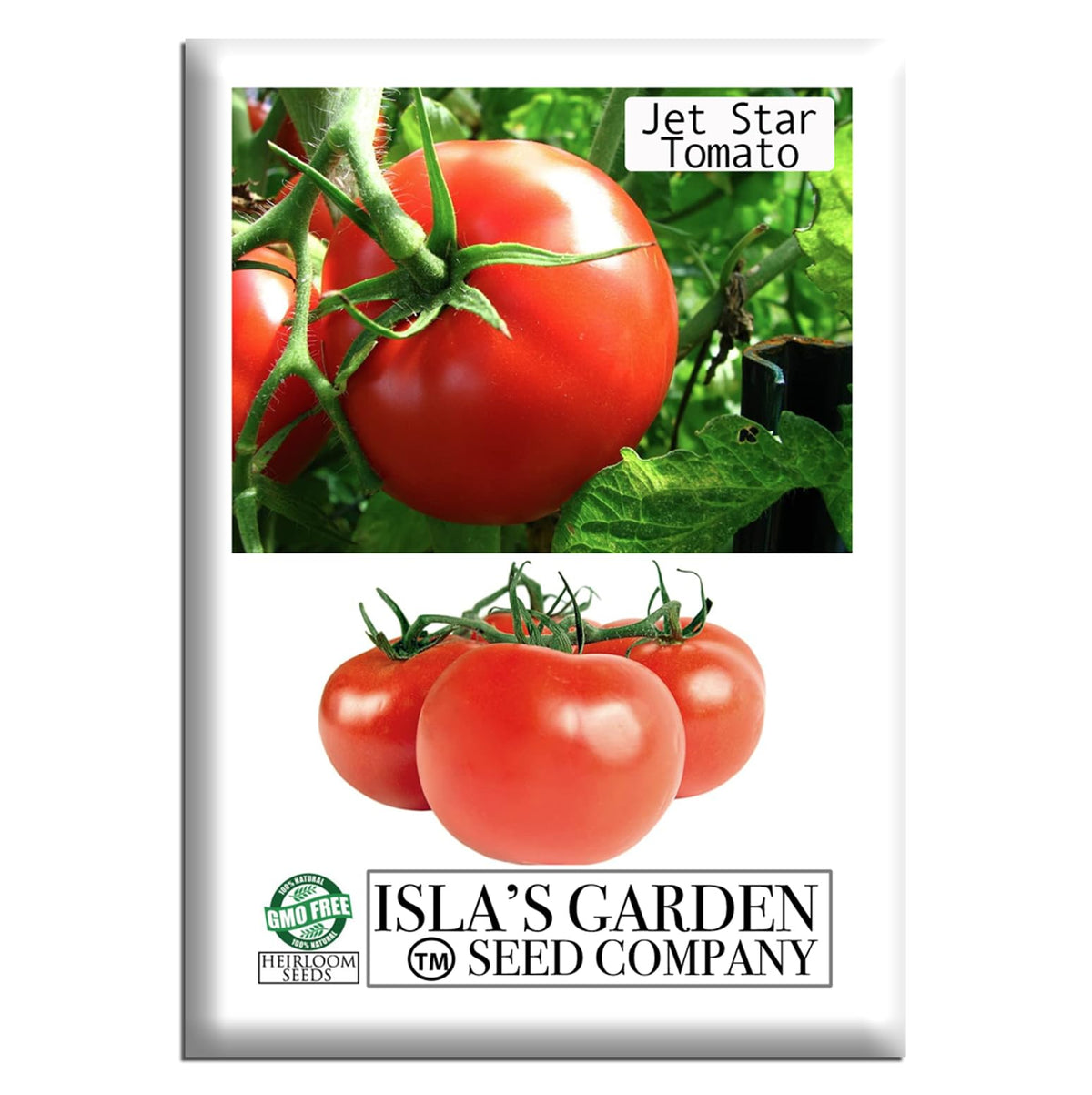 Isla's Garden Seeds Jet Star seeds packaging ready for home gardening