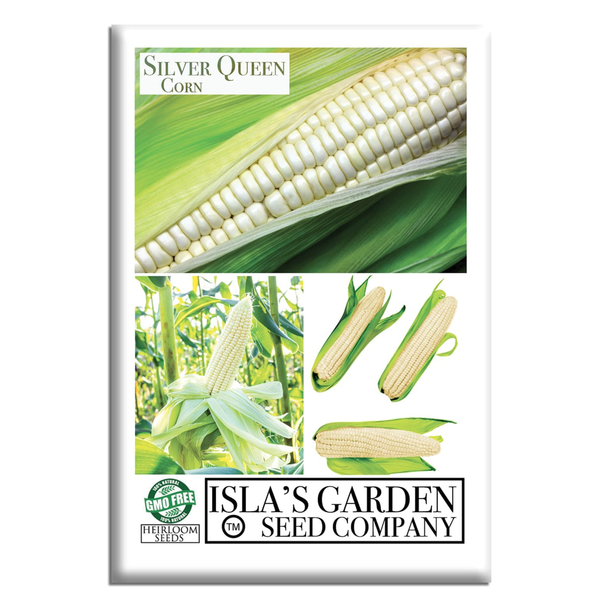 Isla's Garden Seeds Silver Queen seeds pack for easy garden planting