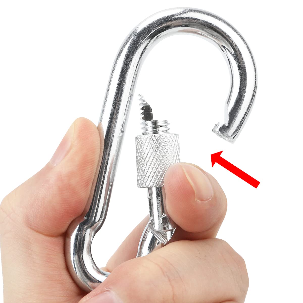 ISUSSER carabiner-industrial-steel image highlights durable fasteners for secure hangs.