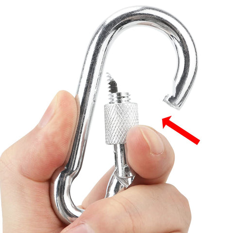 ISUSSER carabiner-industrial-steel image highlights durable fasteners for secure hangs.