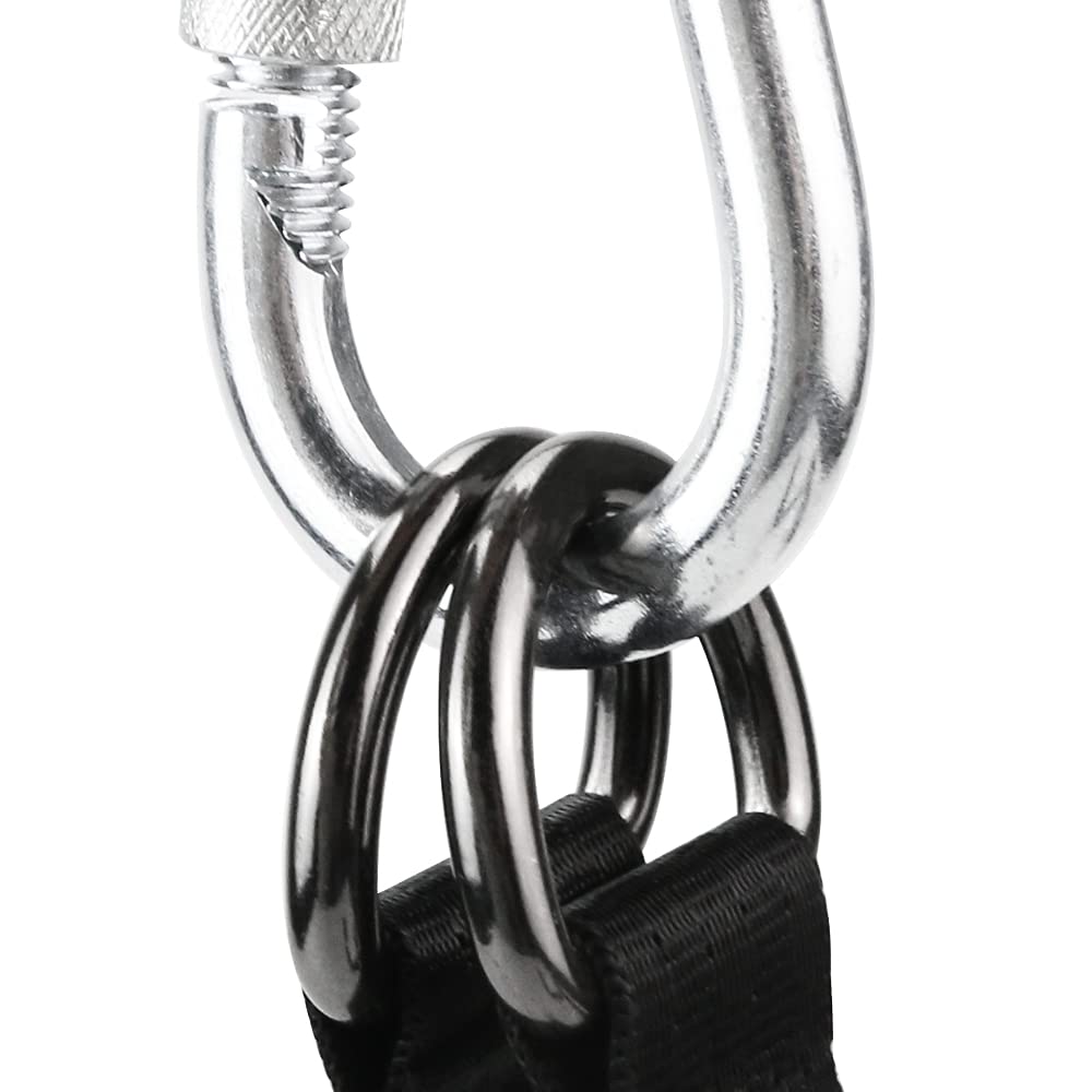 ISUSSER 29cm strap-length enables quick pull-up bar installations.