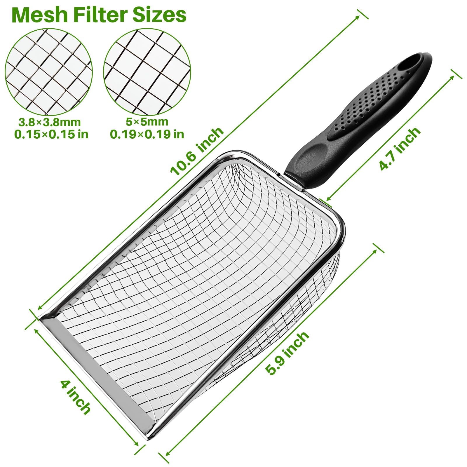 ISYOKE garden sifter with ergonomic handle design reduces hand fatigue.