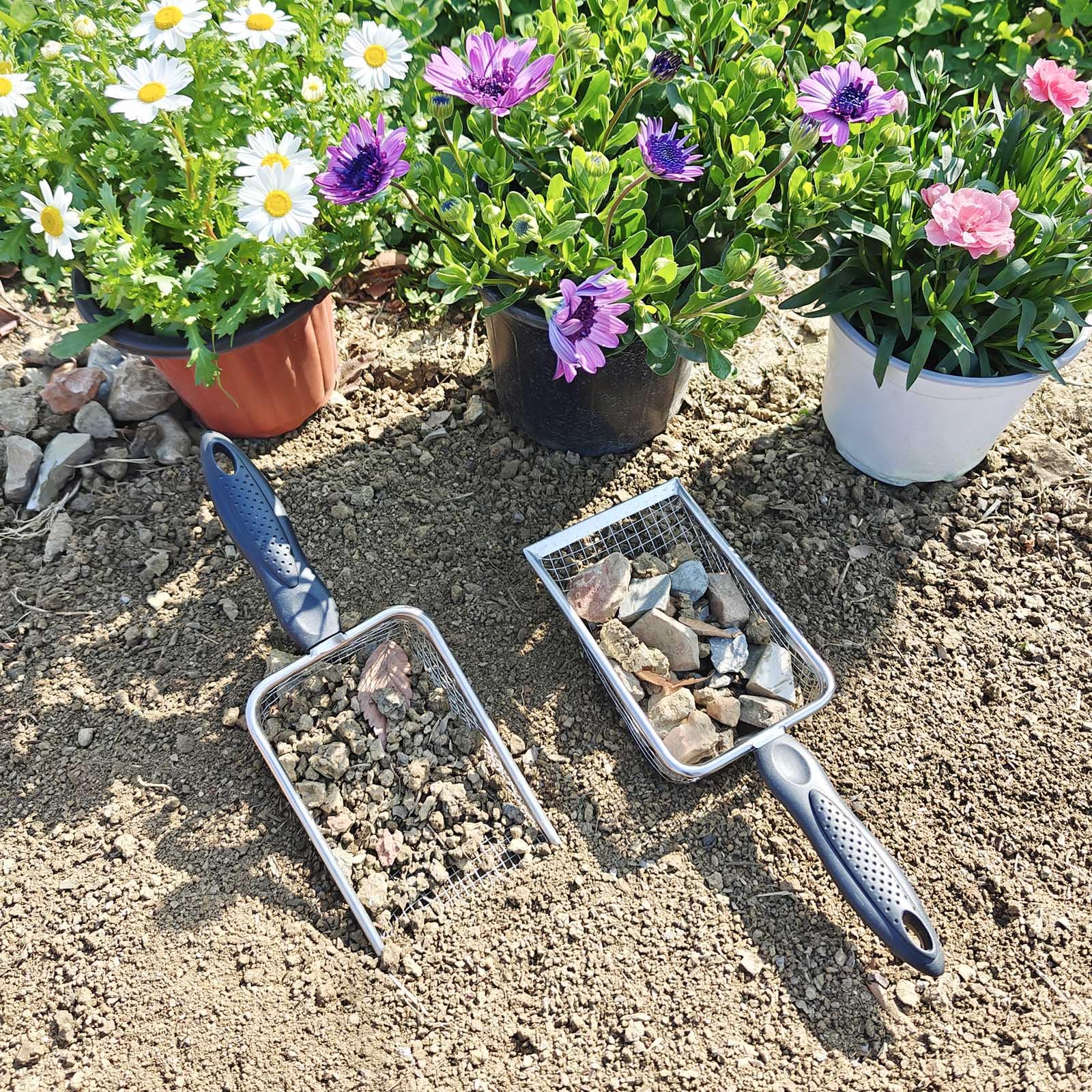 ISYOKE multi-purpose tool for sieving soil, sand, compost, and more.