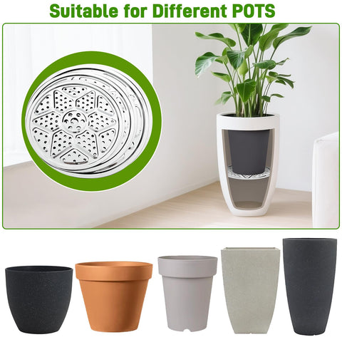 ISYOKE indoor/outdoor planter insert fits round, tapered, and square pots