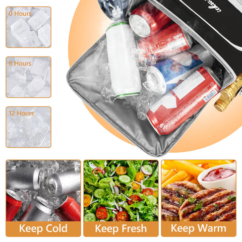 ITHWIU Cooler Backpack bottom compartment keeps cold drinks organized