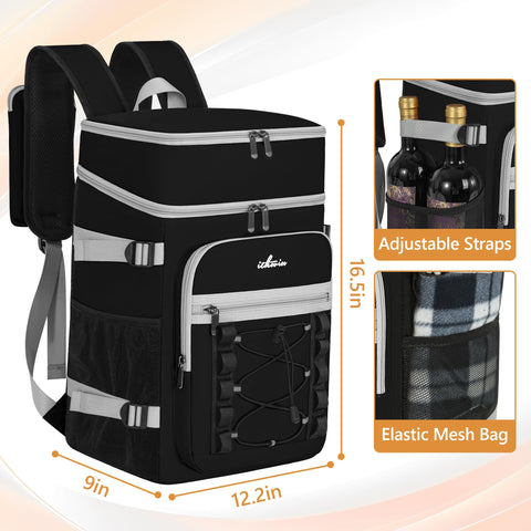 ITHWIU Cooler Backpack large-capacity design holds up to 40 cans of drinks