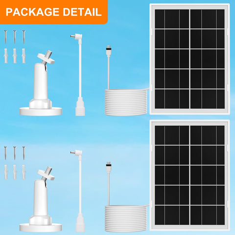 iTODOS weatherproof solar panel suited for outdoor camera setups.