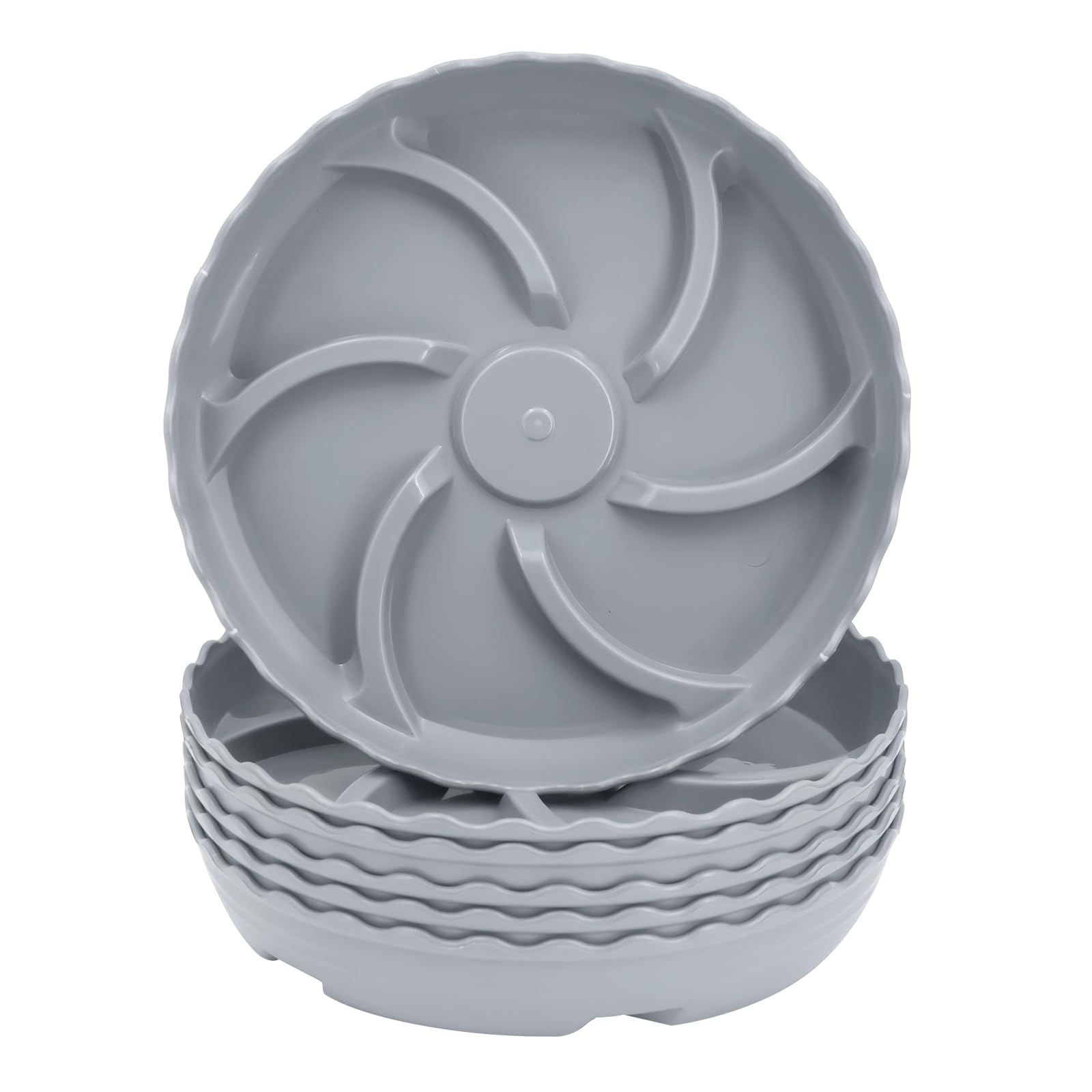 ittyfei 6-inch plant tray with compact design for clean drainage