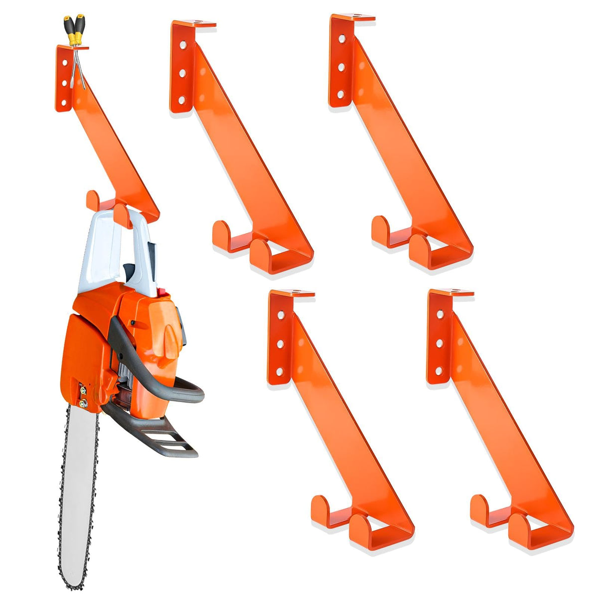 iulrtba chainsaw holder 10-inch wall mount vertical storage and quick access