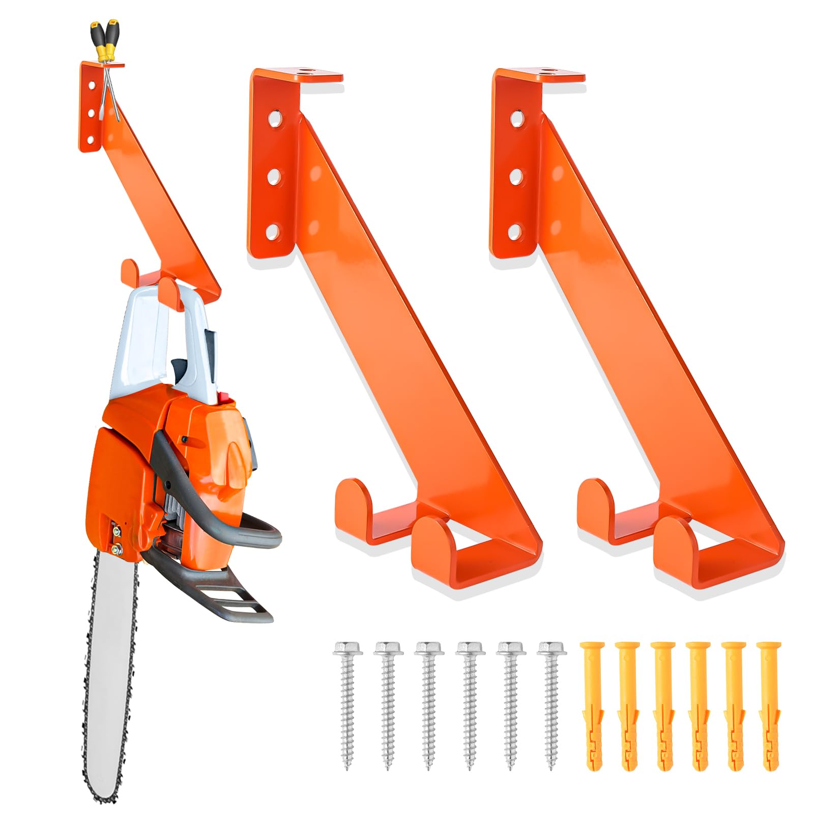 iulrtba chainsaw holder wall mount keeps your tool secure and accessible.
