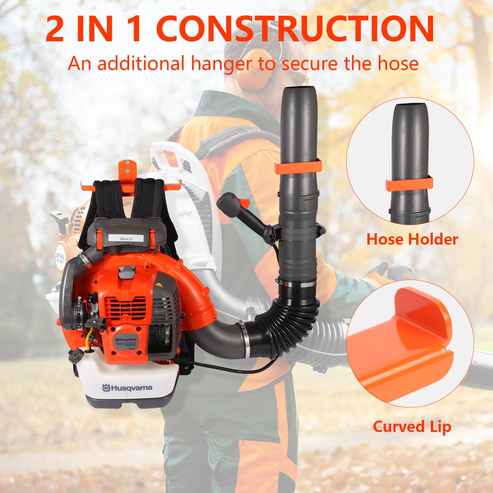 iulrtba dual-sided hooks stabilize tools and accessories on the rack