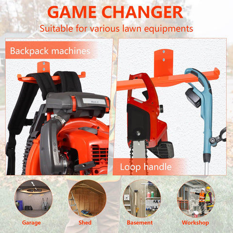 iulrtba wall-mount for backpack sprayer saves floor space and reduces clutter