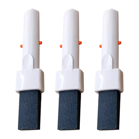 IUYYPU pool pumice stone with clip-on handle—three-pack for quick stain removal on pool surfaces.