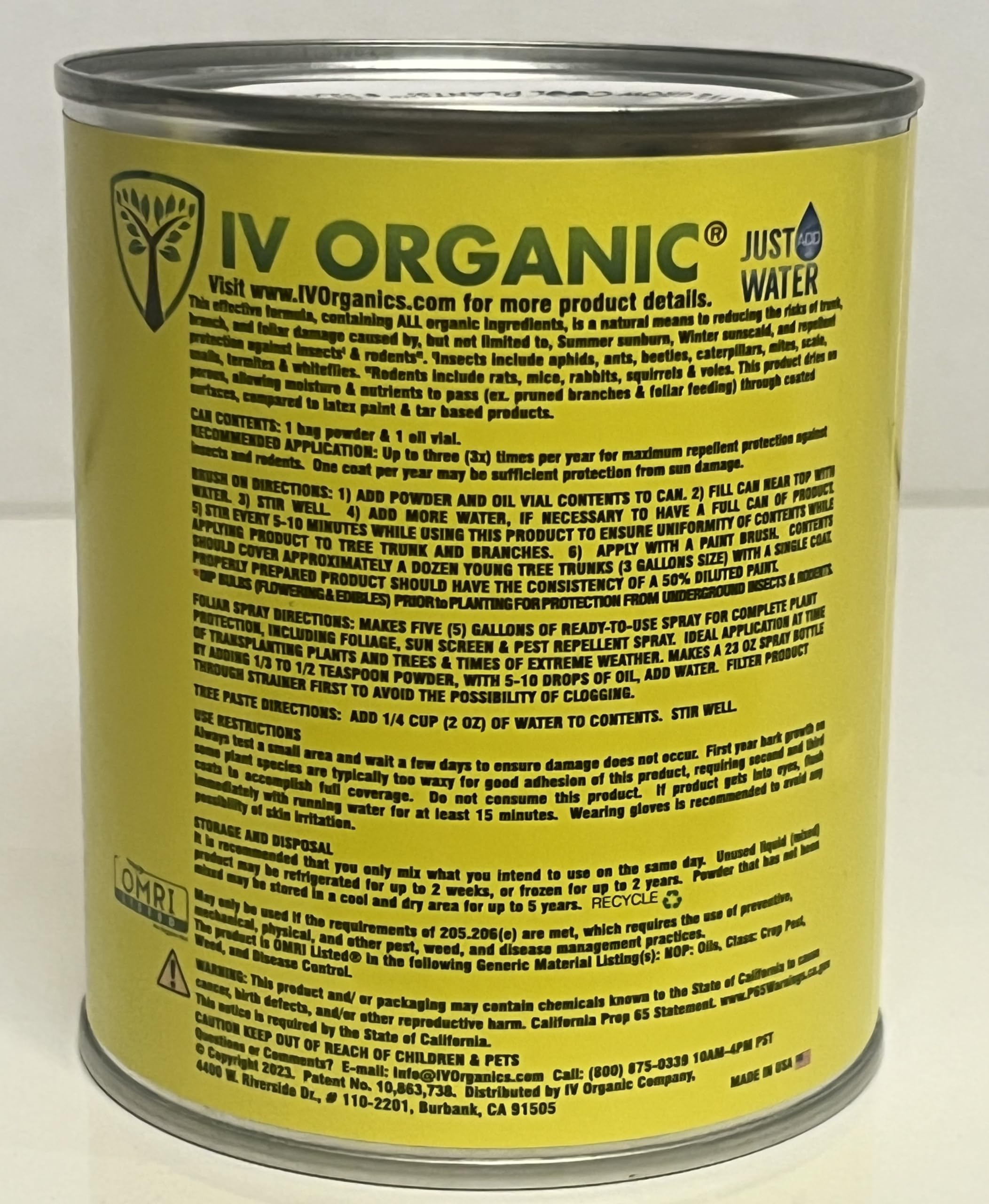IV Organic 3-in-1 Plant Guard green label bottle