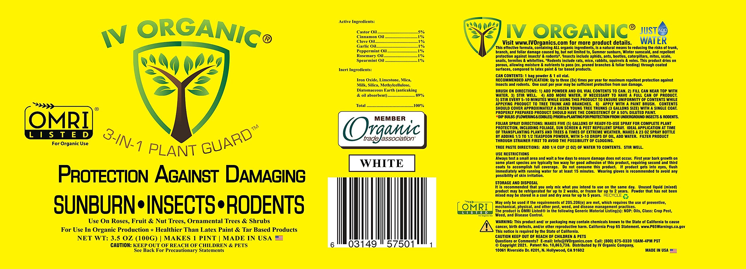IV Organic 3-in-1 Plant Guard applied to roses for sun protection
