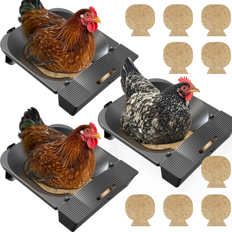 IVAHOU Roll Away Nesting Box 3-Pack with clean egg collection area