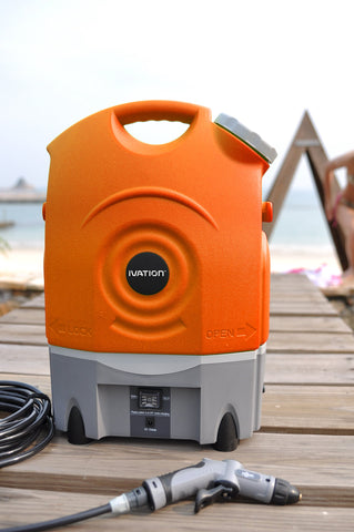 Ivation all-included-accessories-box shows the full setup ready for portable washing.