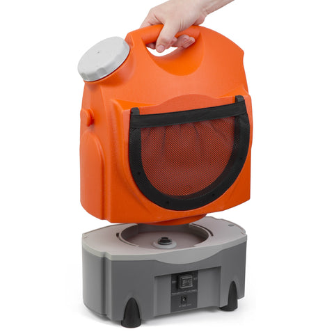 Ivation water-tank-capacity-4-5-gallon keeps you washing on site without fixed hookups.