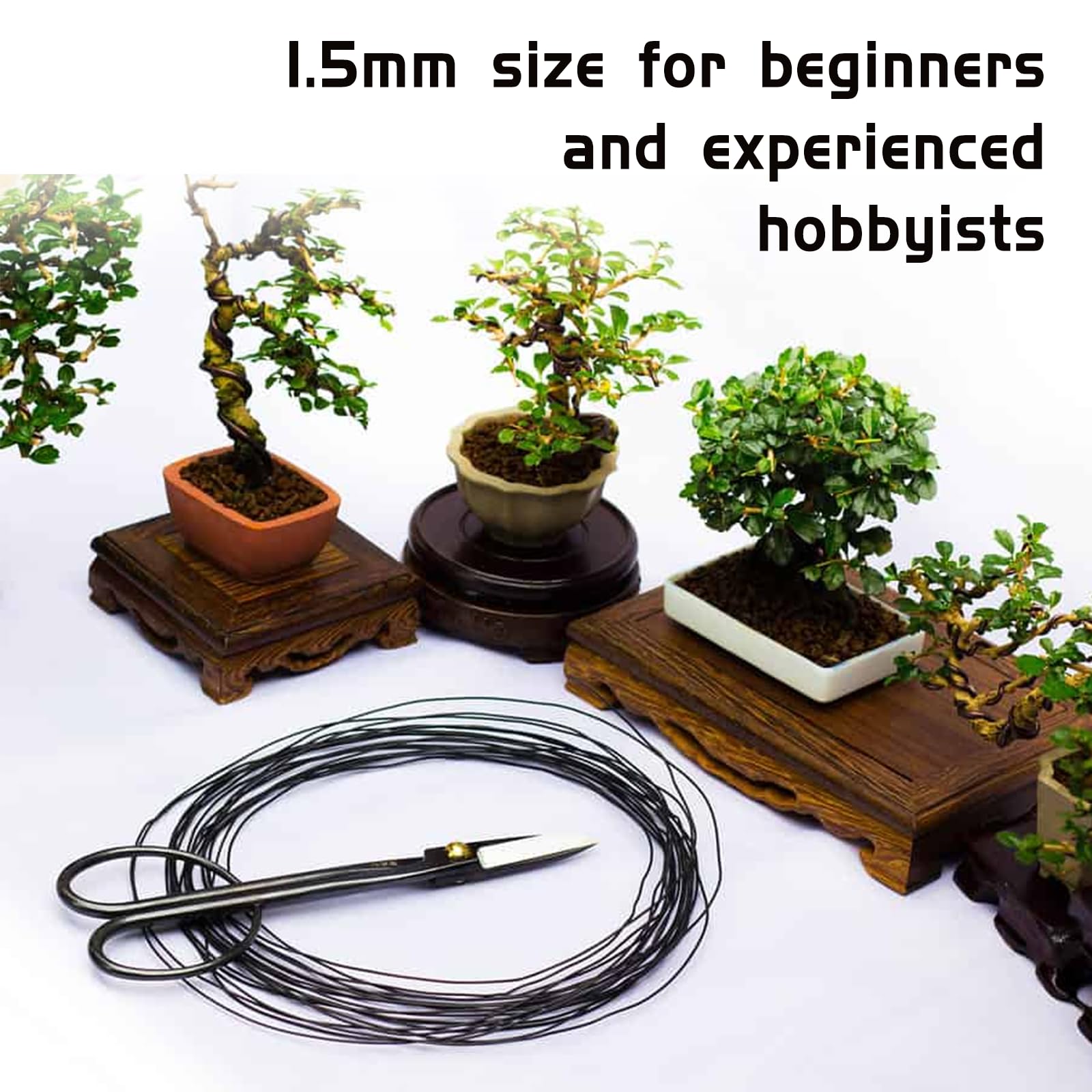 65 feet total IVICOO bonsai wire length for extended shaping projects