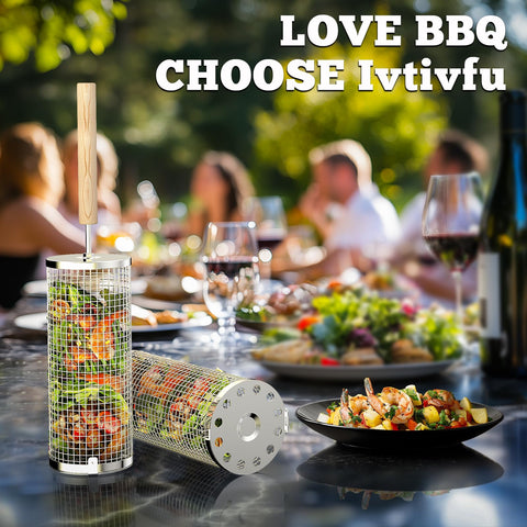 ivtivfu gift-ready grill basket packaging makes a thoughtful BBQ gift
