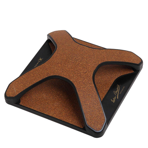 Iwan Simonis X-1 curved-head cleaning tool reaches under cushions for safe cloth care.