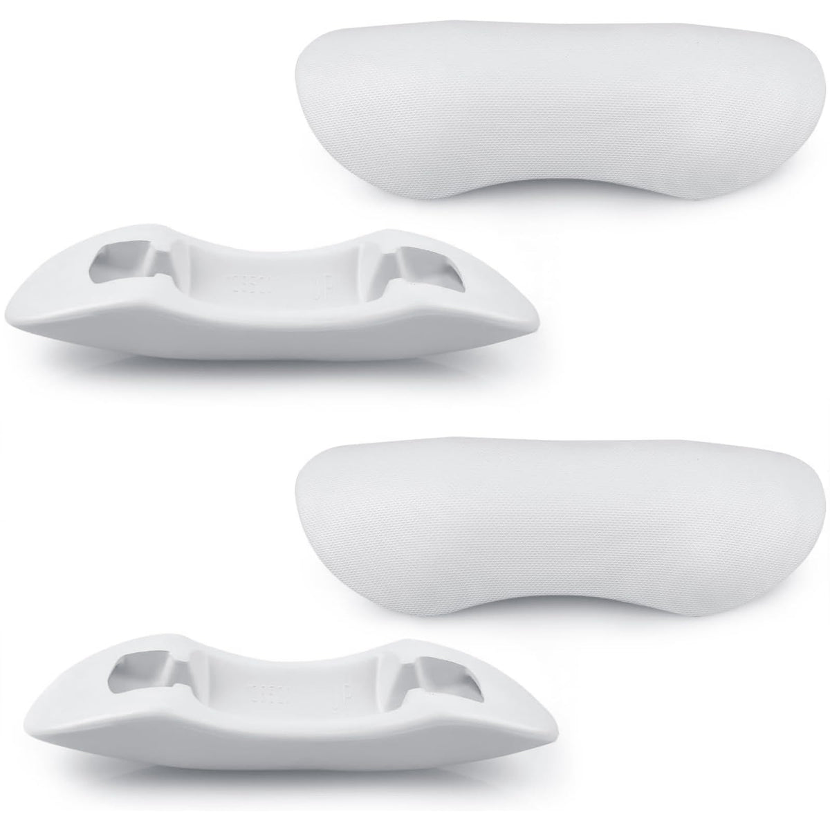 IWIWE 77444 grey spa neck pillow, front view, supports neck comfort during soaks.