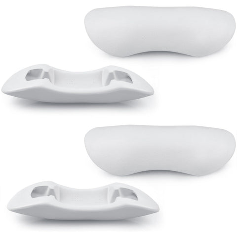 IWIWE 77444 grey spa neck pillow, front view, supports neck comfort during soaks.