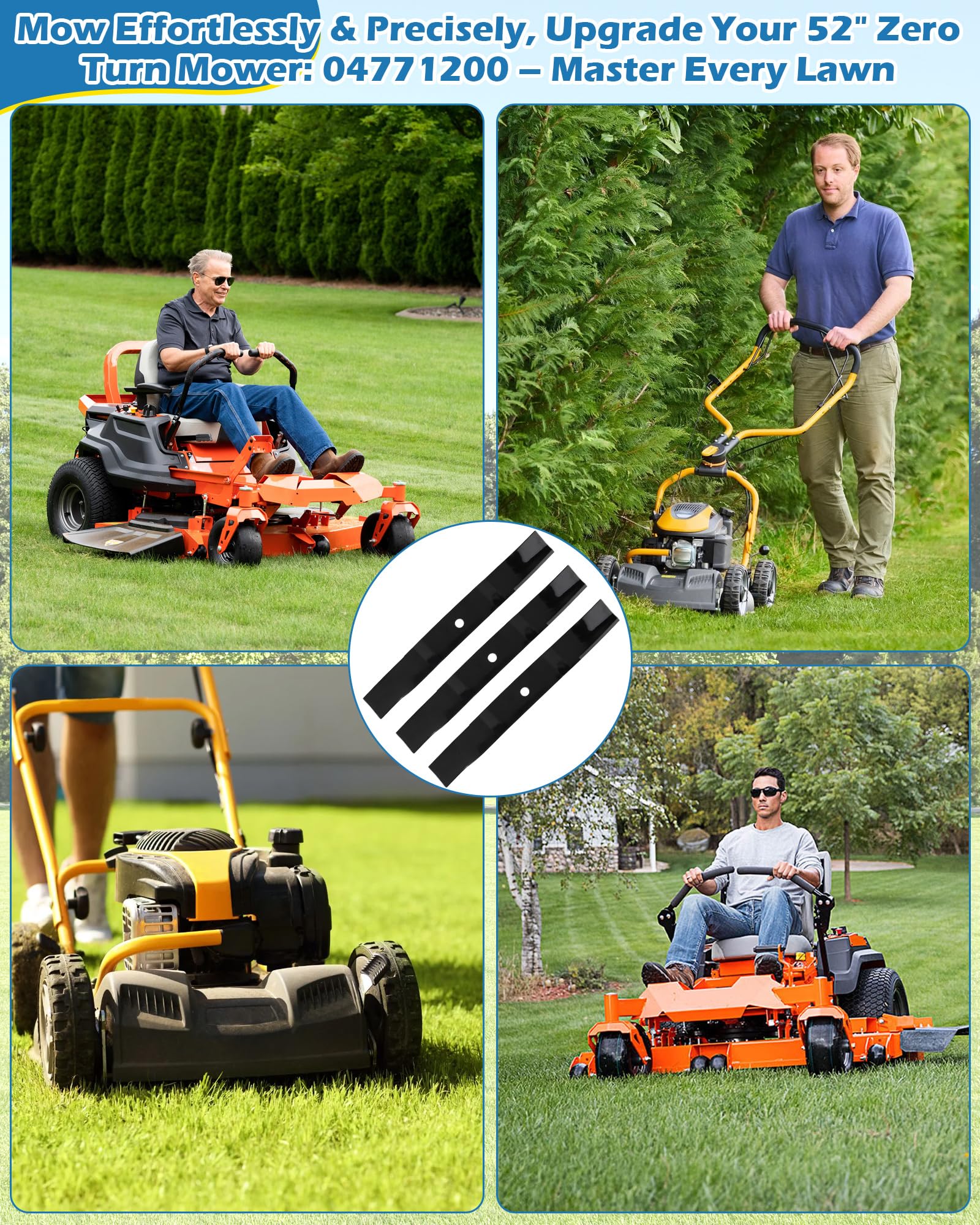 IWIWE Ariens Edge 52-inch blade with high-grade steel
