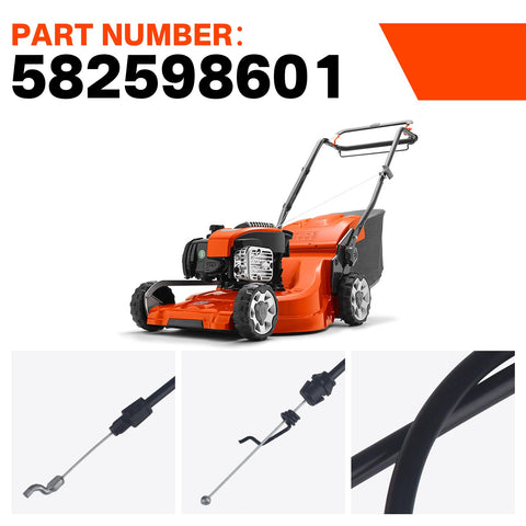 IWIWE upgraded drive cable uses durable materials for long-lasting mowing performance.