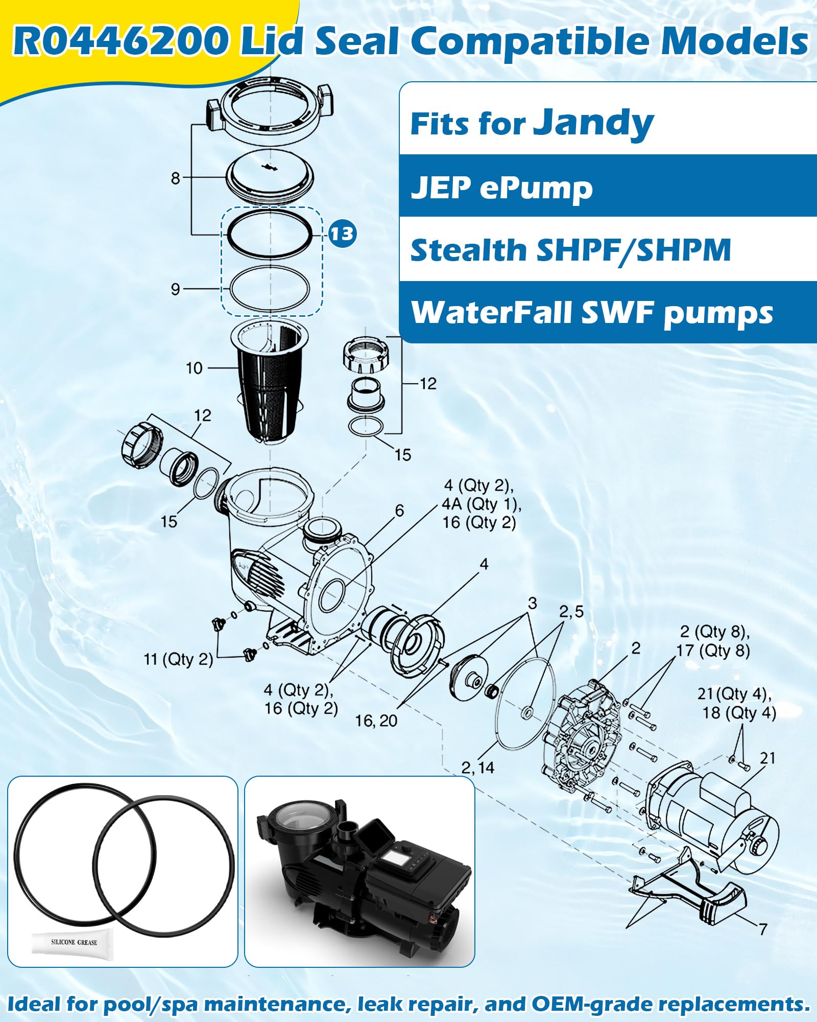 IWIWE heavy-duty rubber construction emphasizing long service life