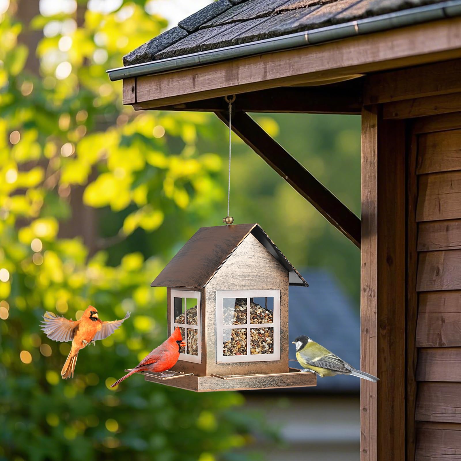 Ideal addition to patios, gardens, and country homes for wildlife viewing.