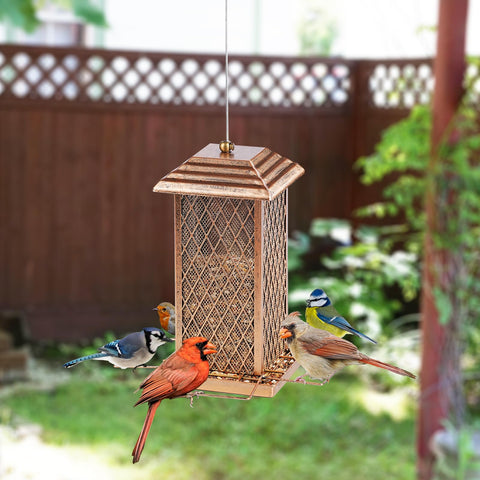 IWNTWY bird feeder easy-fill design makes refills quick and cleaning simple.