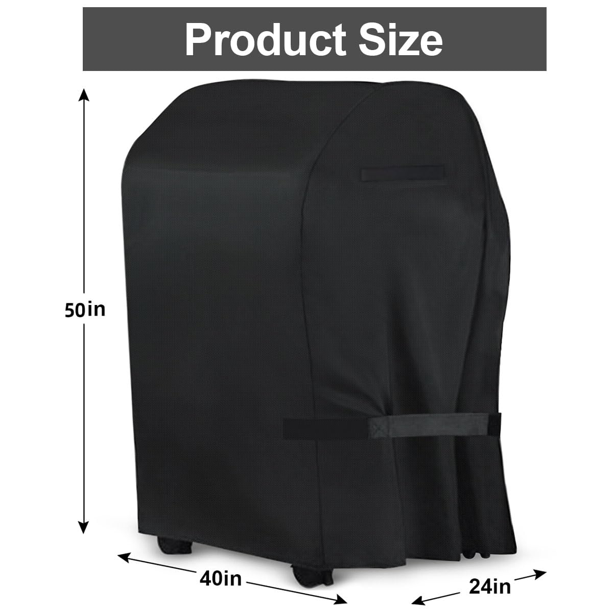 IWNTWY grill cover made of waterproof Oxford fabric shields against moisture.