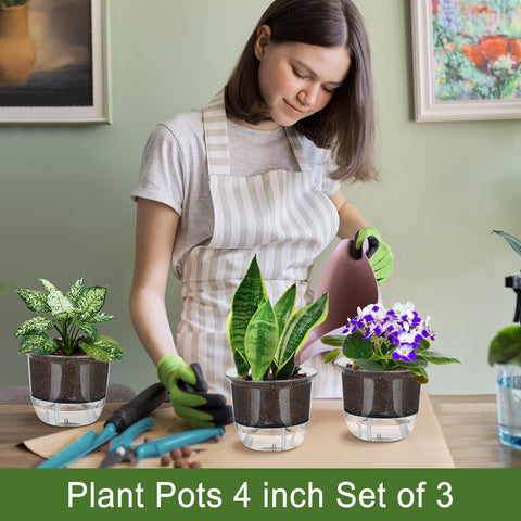 IWNTWY 4-inch pot is easy to clean and replant