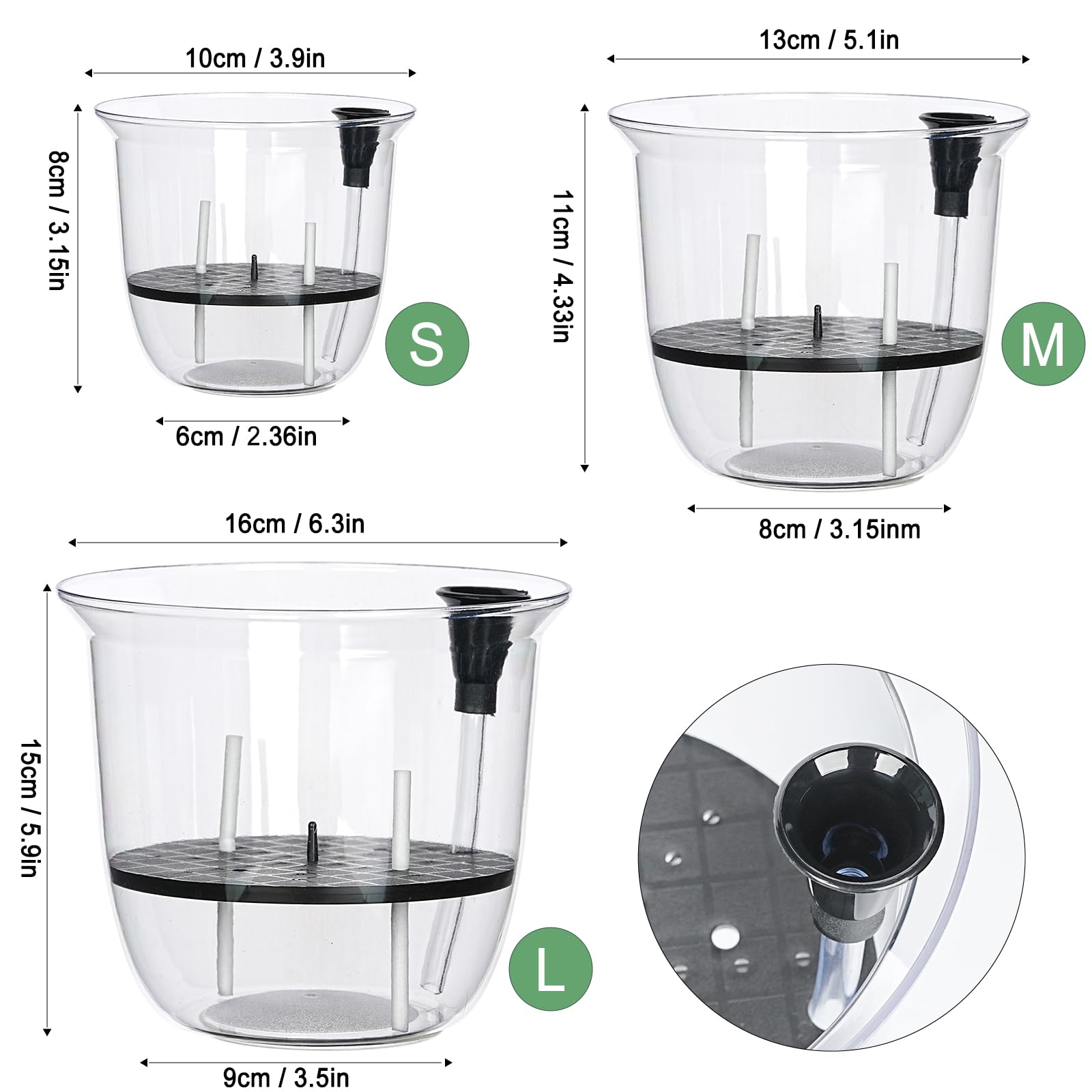 IWNTWY 4-inch clear reservoir shown for simple water level checks