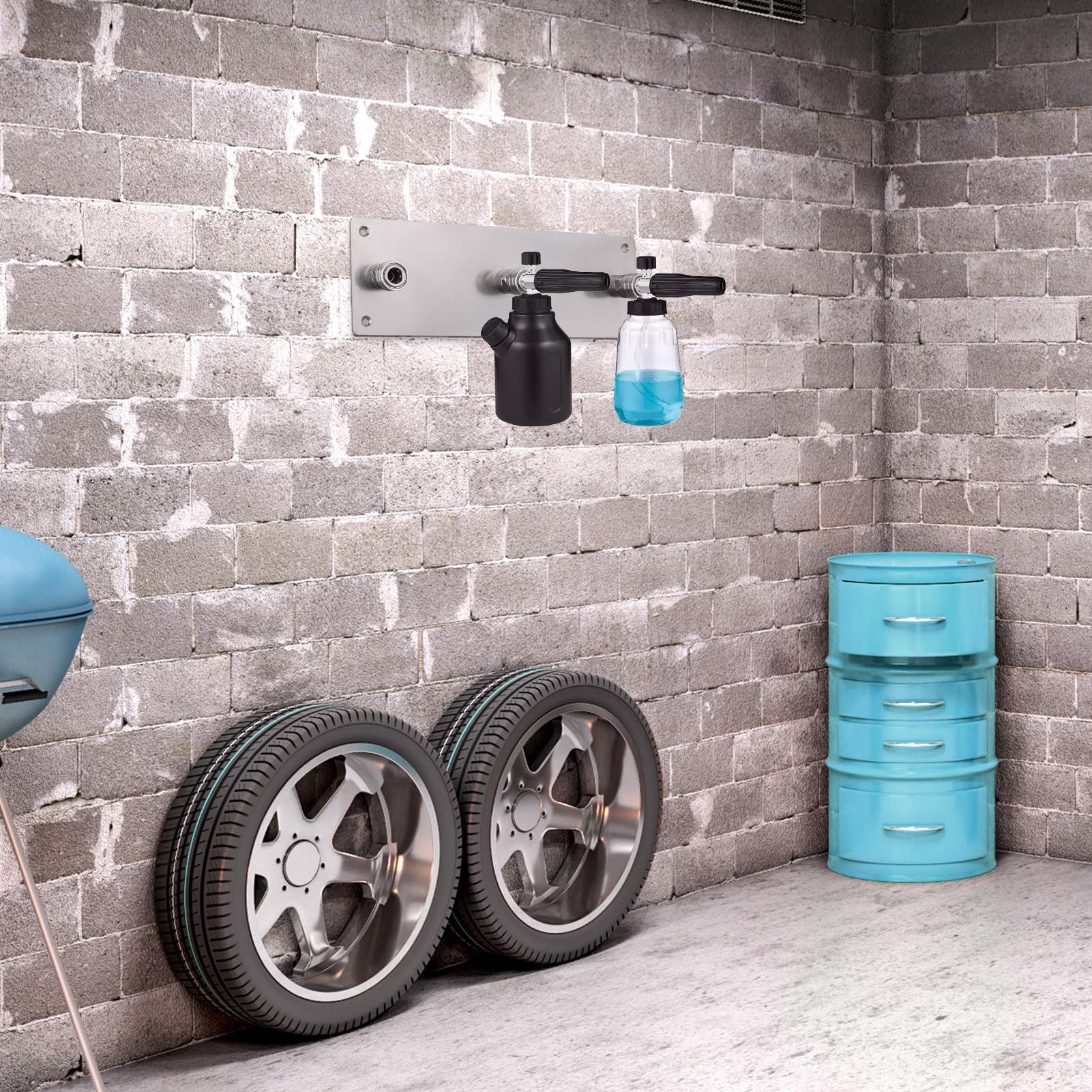 iwreaiy car wash accessories storage for wands and nozzles