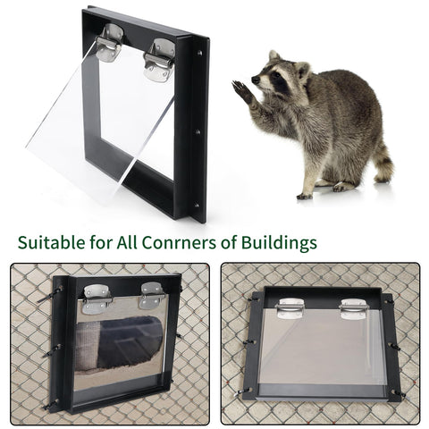 iwreaiy durable one-way door built to withstand outdoor conditions.