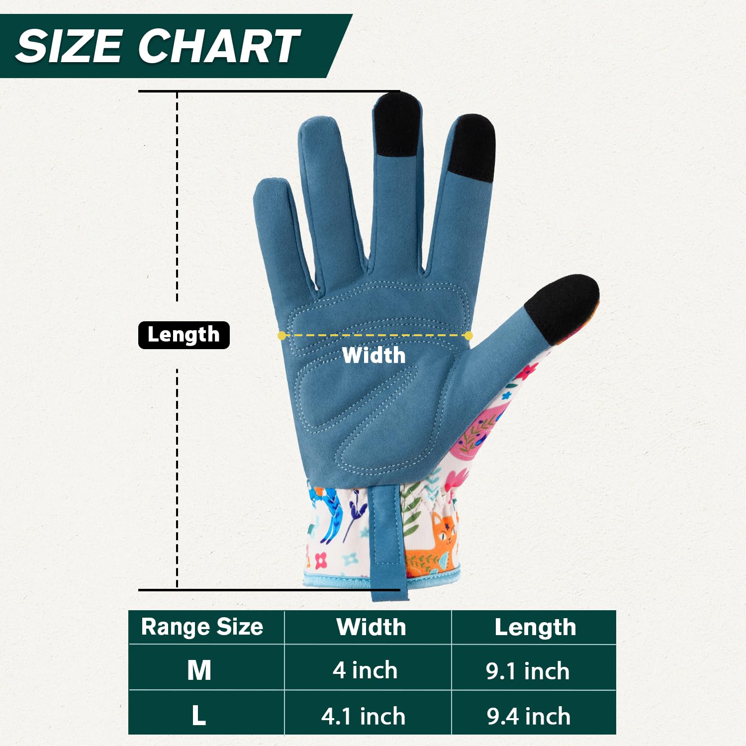 IYICLOTH printed design gardening gloves add style to yard work