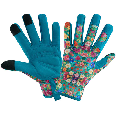IYICLOTH women's garden gloves with thorn-proof leather protecting hands during pruning.
