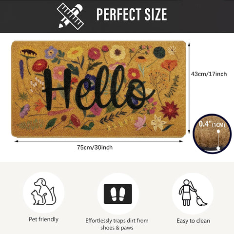 IZUS Faux Coir Texture Closeup highlights realistic look and durable surface.